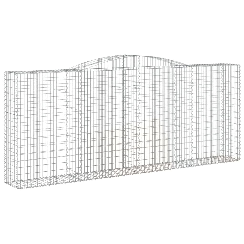Cestas De Gaviones 5 Uds Forma De Arco Hierro 400x50x160/180 Cm_2
