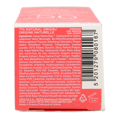 Gel Creme Solar Hydra Fresh FPS50 Apivita 50ml