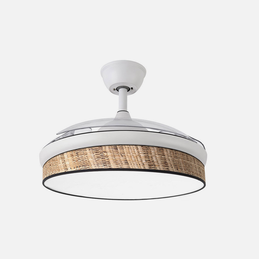 Ventilador Dc Moda 72w Blanco/caã±izo Oscuro 91d 3aspas 7200lm 3000-4000-6000k Remoto+ Memoria+ Temporizador_2