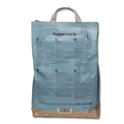 Sustrato Absorbente Wuapu Naturcorn Kitty En Mini Pelet Biodegradable Para Gato 1 U 6l_3