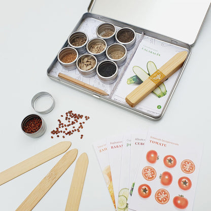 A minha coleção de sementes biológicas para jardim urbano