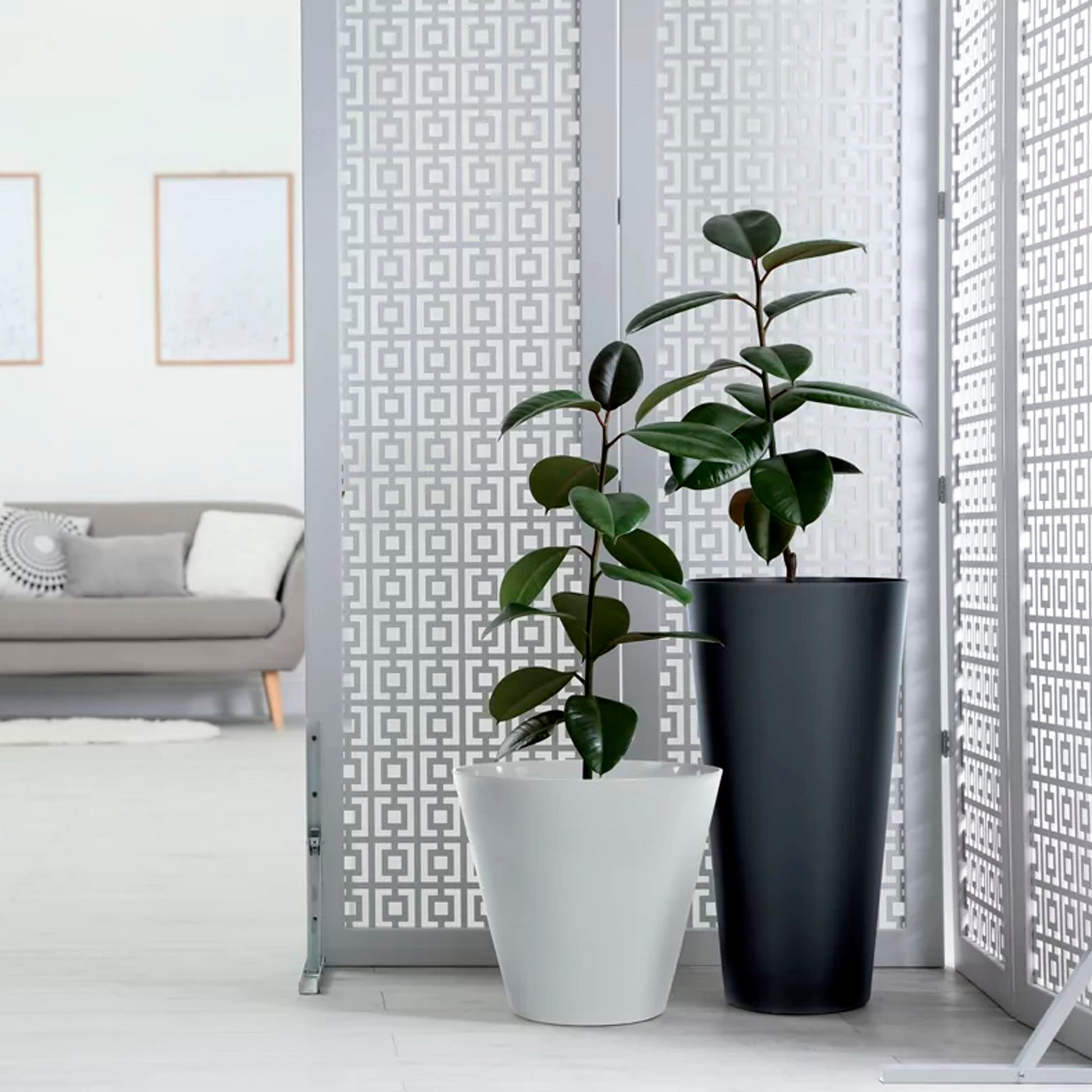 Maceta Tubus Slim 3,3l., Dimensiones (mm) 150x150x286, Color Blanco