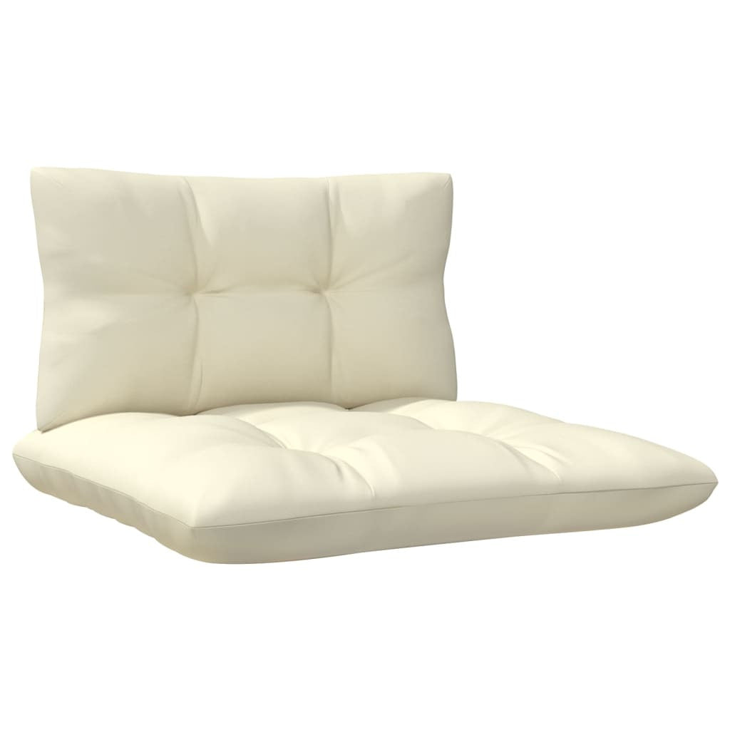 Vidaxl Muebles De Jardín 5 Piezas Cojines Madera De Pino Crema_4