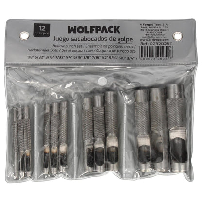 Juego Sacabocados Golpe 12 Piezas 3 A 19 Mm_2