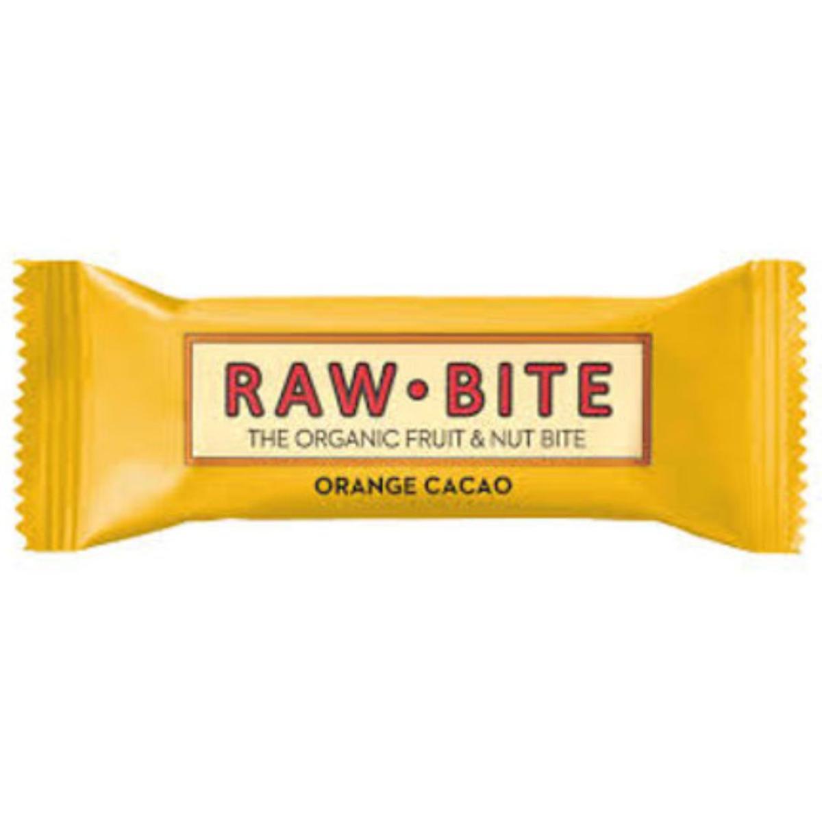Barra de Cacau e Laranja Raw-Bite Biológica 50g
