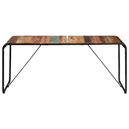 Mesa De Comedor De Madera Maciza Reciclada 180x90x76 Cm_0
