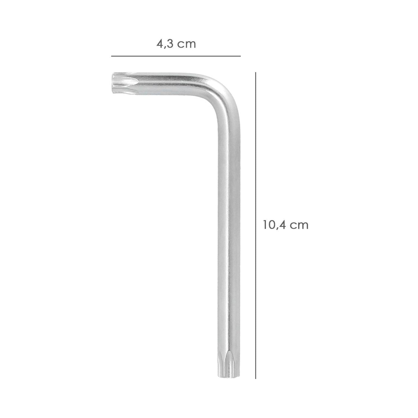 Llave Torx Inviolable Standar Acero Cromo Vanadio Profesional T45 Mm. Llave Estrella, Llave Allen Estrella_1