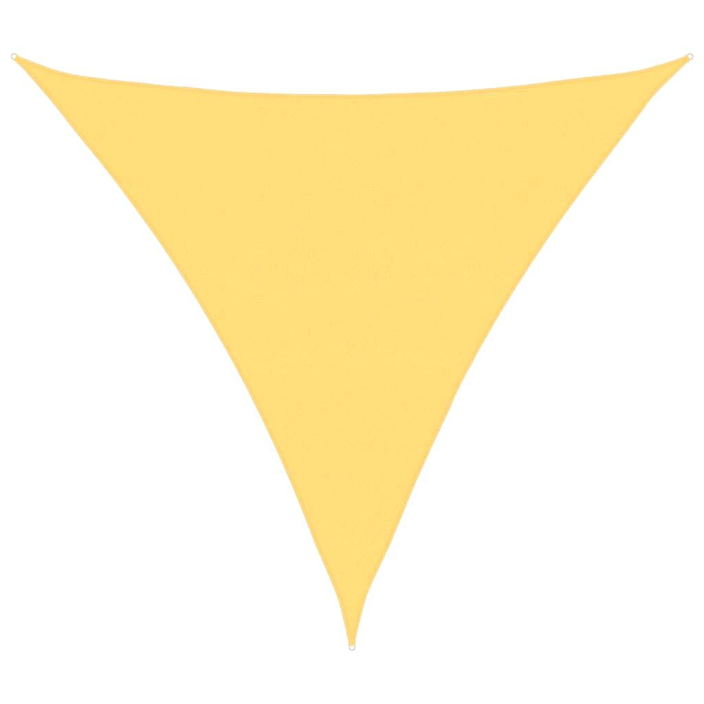 Vidaxl Toldo De Vela Triangular Hdpe 5x5x5 M M Beige_0