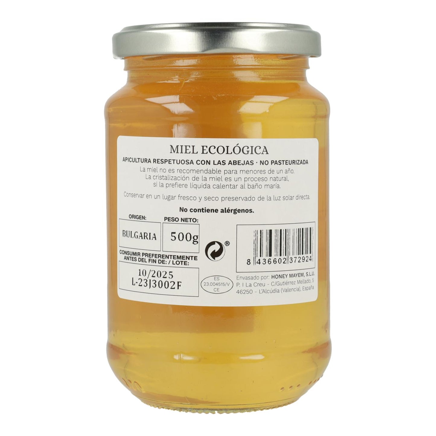 Mel de acácia biológico Mayem 500 g