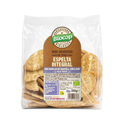Biocop Mini Crackers de Espelta com Chia 200 g