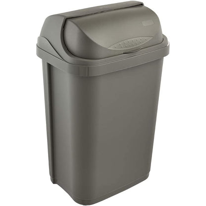 Cubo De Basura Eco Con Tapa Deslizante, 25 L, Rasmus, Gris_0