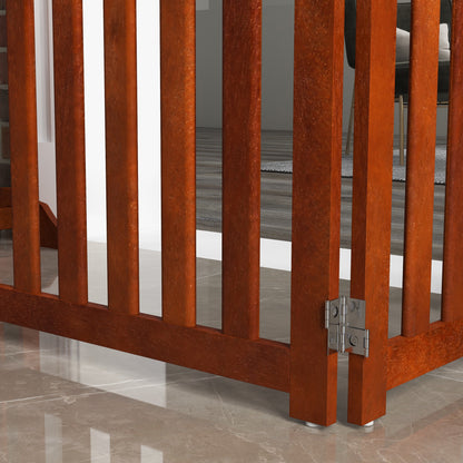 Pawhut Barrera De Seguridad Para Perros Plegable 205x30x60 Cm Con Soporte De Pie_3