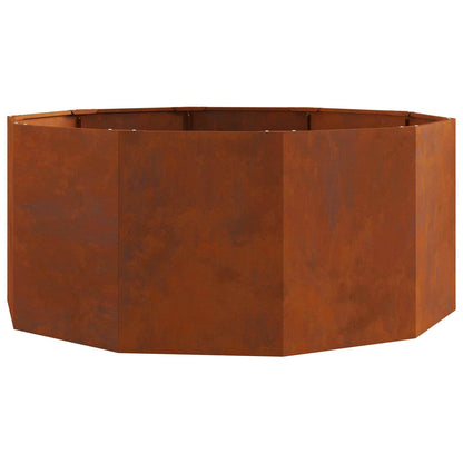 Jardinera Oxidado 120 X 120 X 50 Cm Acero Autopatinable_0