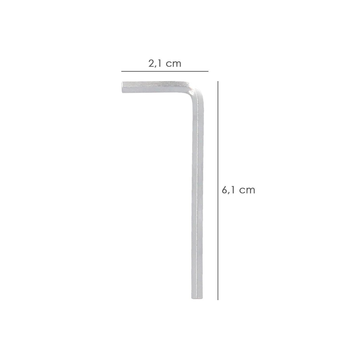 Llave Allen Standar Acero Cromo Vanadio Profesional 3,0 Mm. Llave Hexagonal, Llave Allen Taller Mecanica, Llave Allen Bricolaje_1