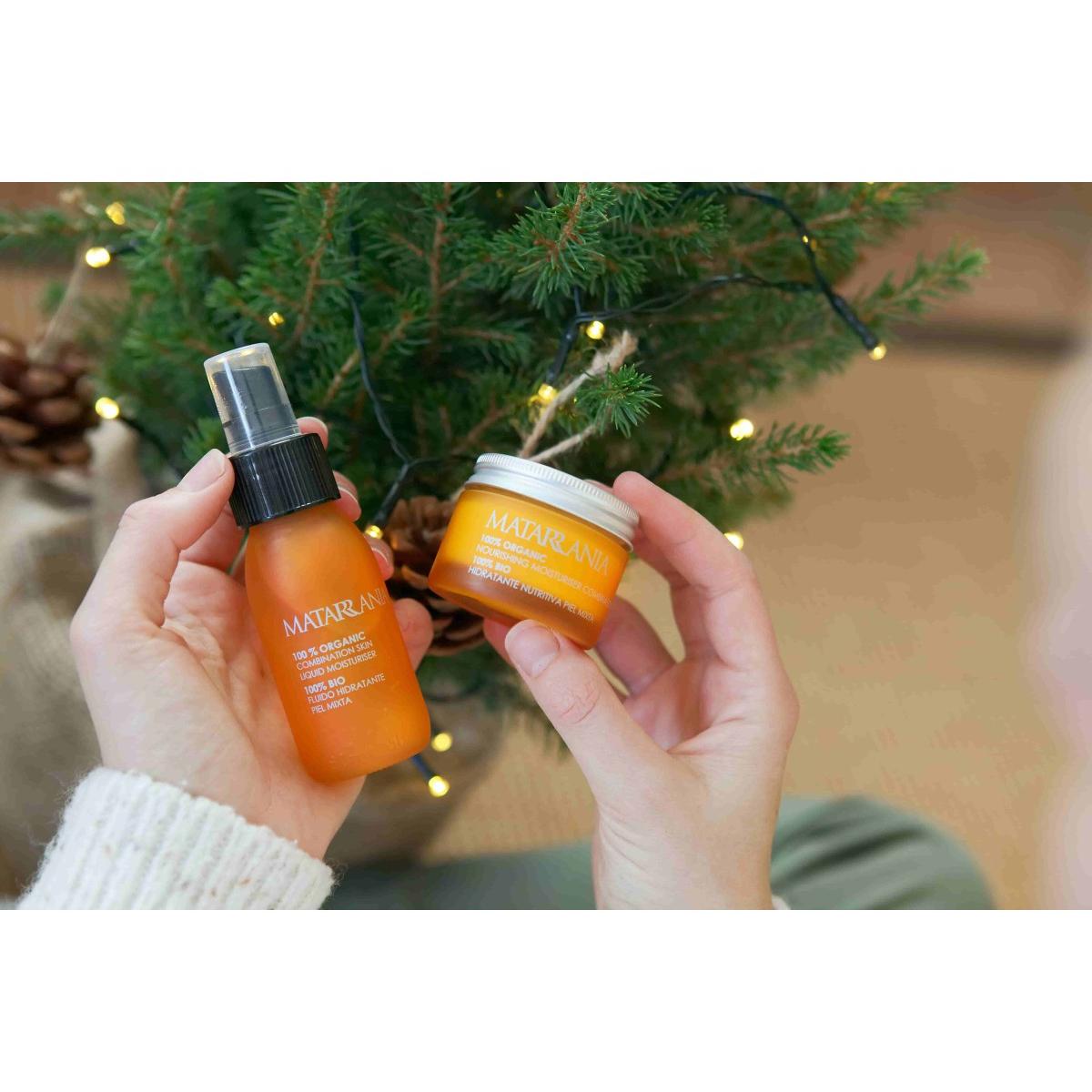 Pack de oferta para pele mista Sun &amp; Moon: Fluido de 60 ml + Hidratante nutritivo Matarrania de 30 ml