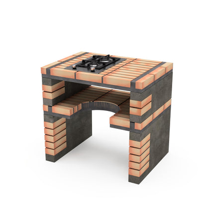 Módulo de bancada California Plus XL com fogão a gás Movelar