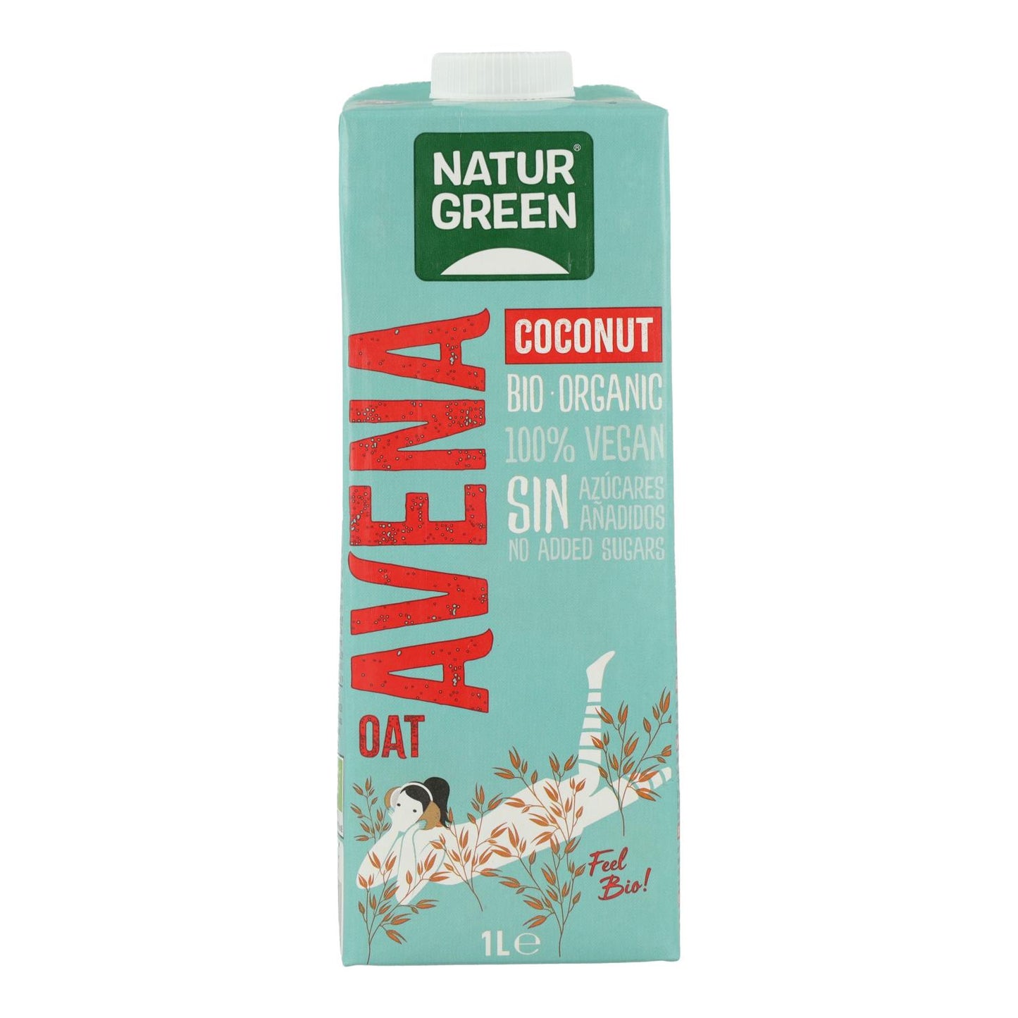 Pack de 6 Bebidas Biológicas de Aveia e Coco NaturGreen 1 L
