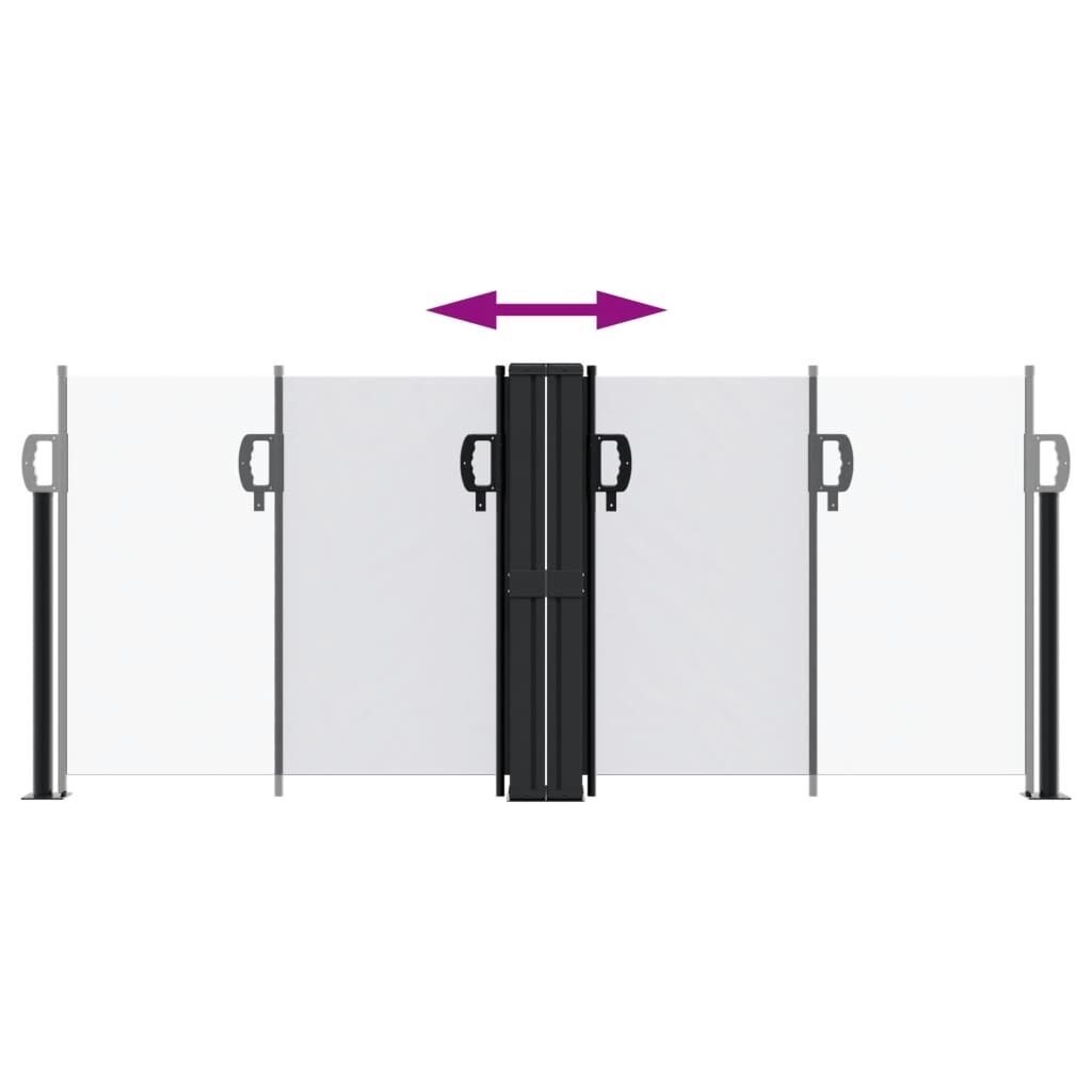 Vidaxl Toldo Lateral Retráctil Blanco 100x1000 Cm_4