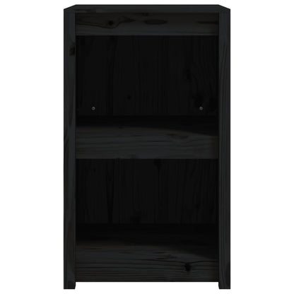 Mueble De Cocina Exterior Madera Maciza Pino Negro 55x55x92 Cm_3