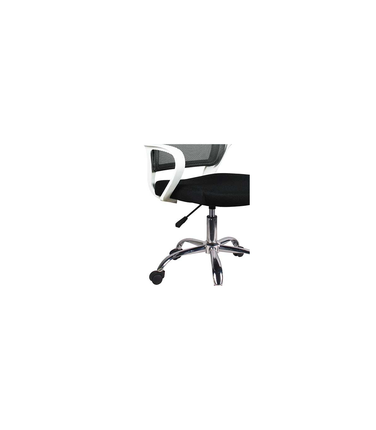 Silla Despacho De Diseño Moderno Giratoria Elevable Acabado Negro, 53 Cm(ancho) 79/91 Cm(_3