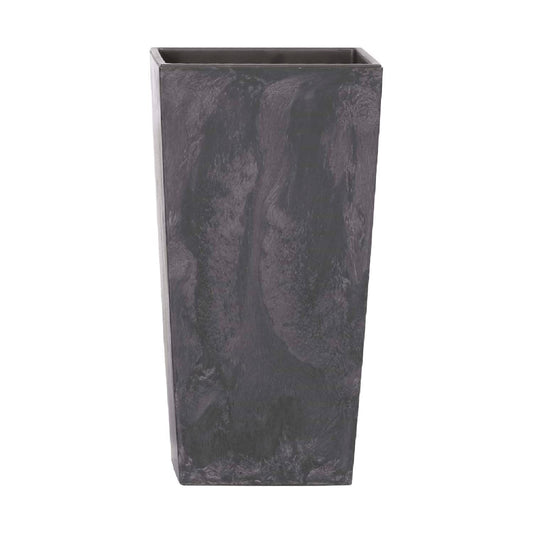 Maceta Alta 35 L Prosperplast Urbi Square Effect De Plástico Con Depósito En Color Antracita, 55 (alto) X 29,5 (ancho) X 29,5 (profundo) Cms_0