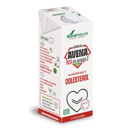 Bebida de Aveia Biológica rica em Ómega 3, Soria Natural, 1L