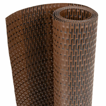 Toldo Para Balcón Ratán Sintético Marrón Y Negro 500x90 Cm / Vetonek_3