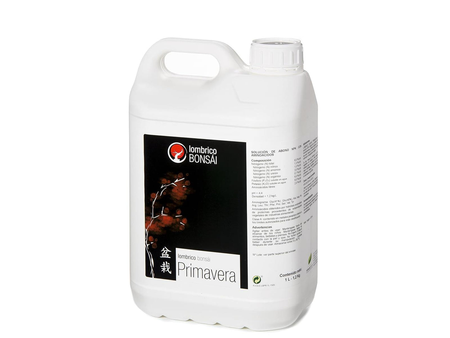Abono Líquido Para Bonsái Lombrico Primavera - 5l_0