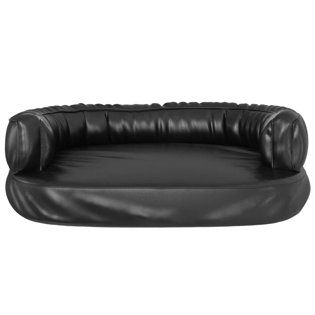 Vidaxl Cama Para Perros De Espuma Cuero Sintético Negro 60x42 Cm_3