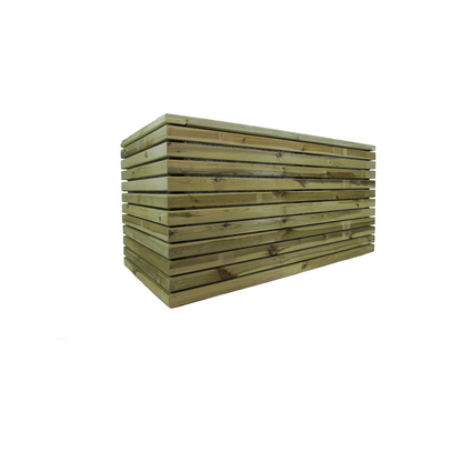 Jardinera Luxe De Madera Tratada Vidahuerto 120x60x60 Cm._0
