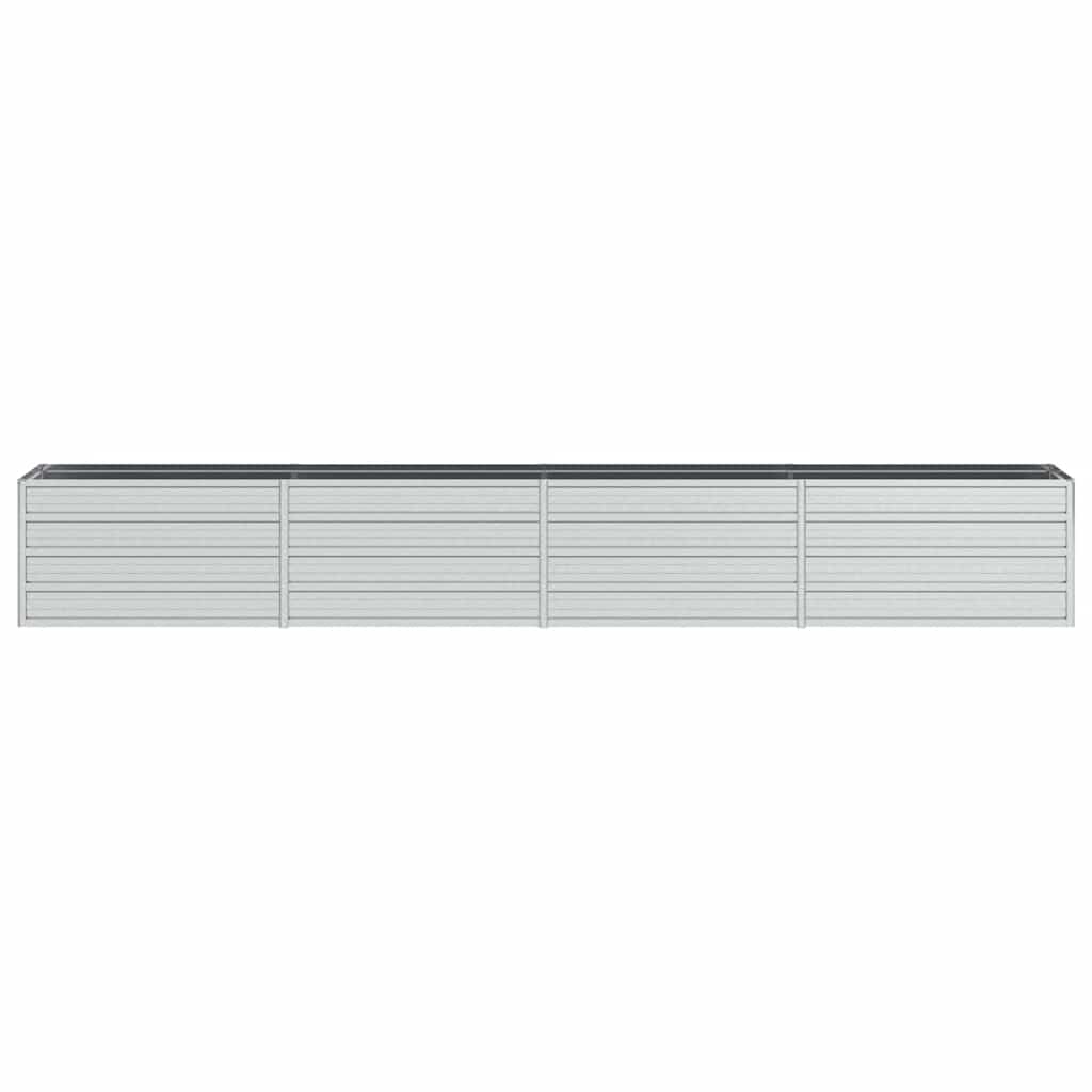 Arriate De Acero Galvanizado Plateado 320x40x45 Cm_3