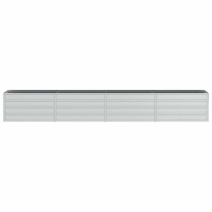 Arriate De Acero Galvanizado Plateado 320x40x45 Cm_3
