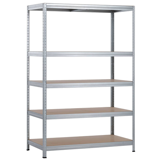 Estantería Modular Galvanizada Con 5 Baldas Ajustables 180x120x60cm 1250kg 7house_0