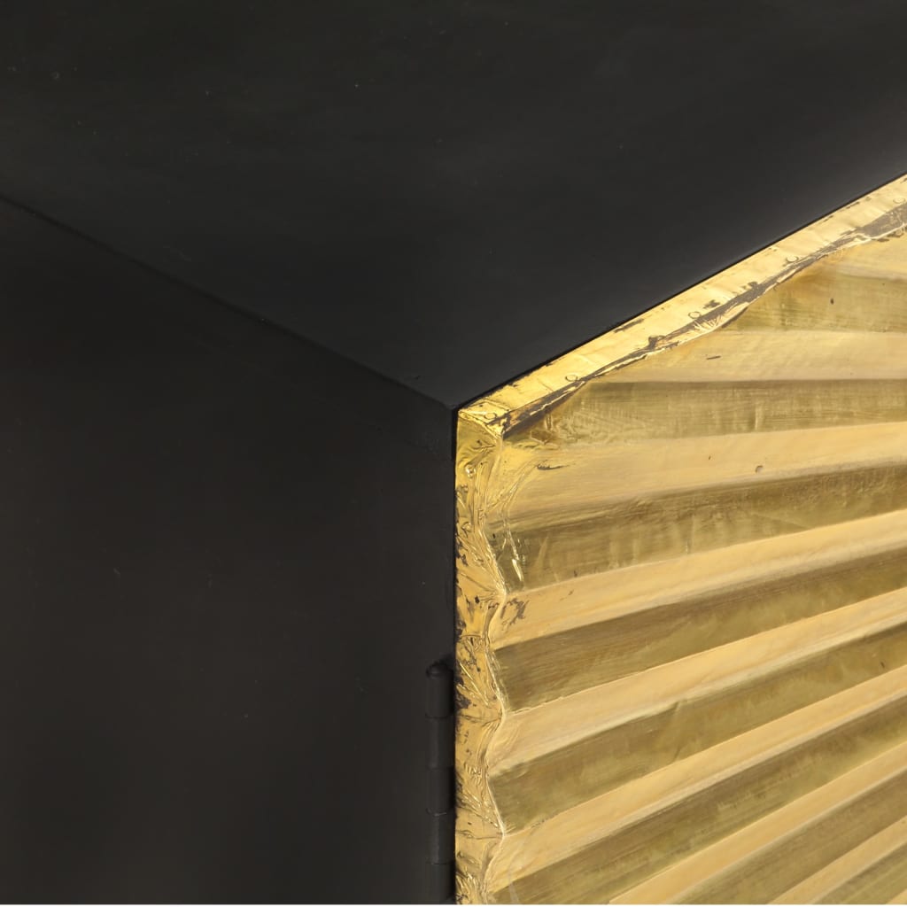 Mesa De Centro De Madera Maciza De Mango 90x50x45cm_4