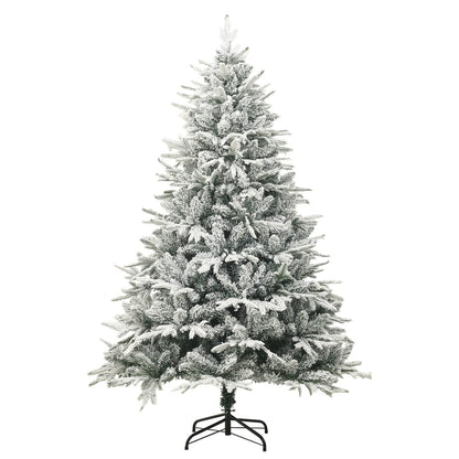 Vidaxl Árbol De Navidad Artificial Con Nieve Pvc Y Pe Verde 150 Cm_0