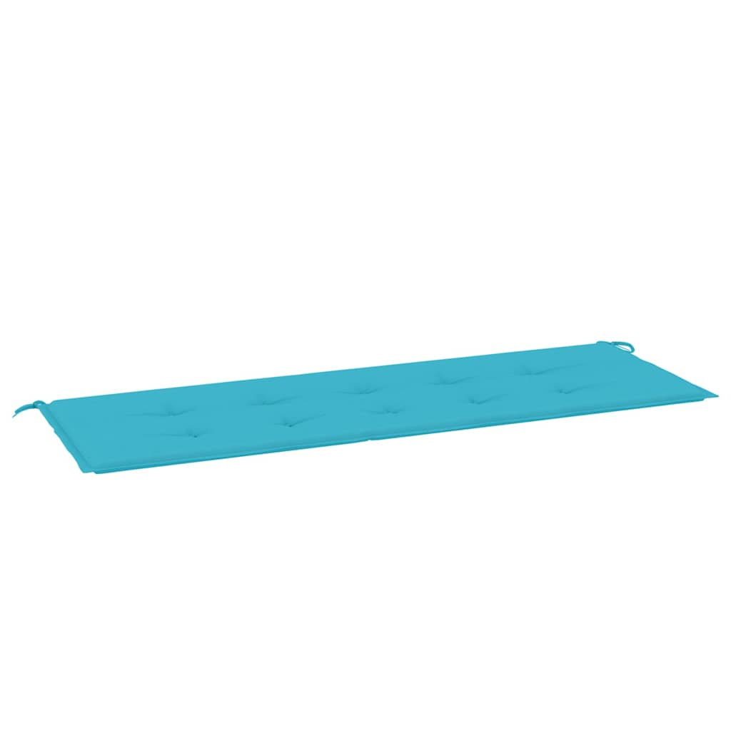 Vidaxl Cojín Para Banco De Jardín Tela Oxford Turquesa 150x50x4 Cm_0