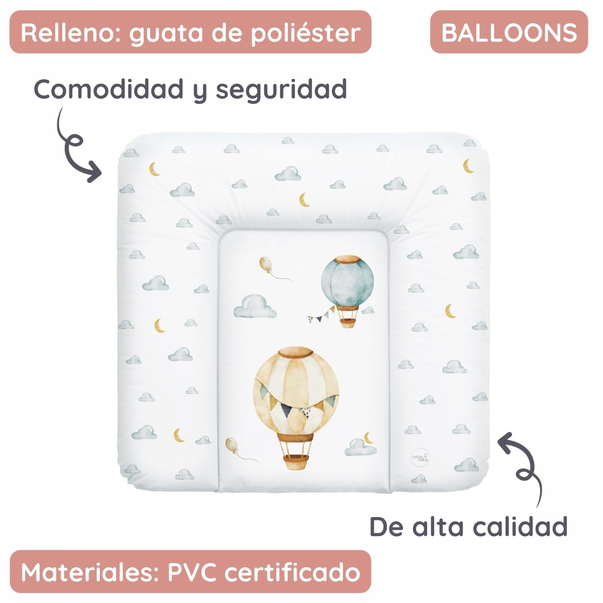 Cambiador Blando Para Comoda T-m Basic Balloons_1