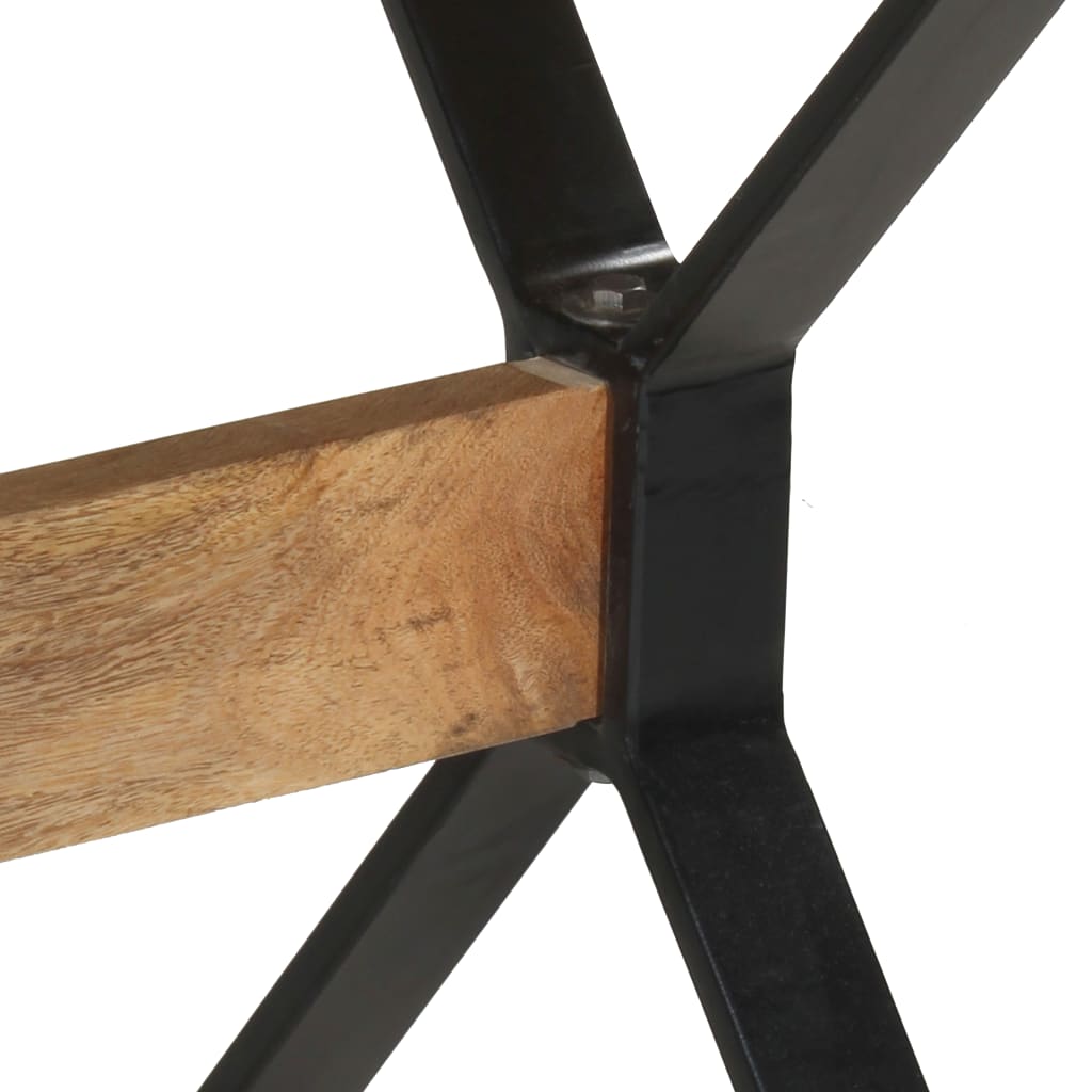 Mesa De Comedor Madera De Mango Rugosa 140x70x76 Cm_4