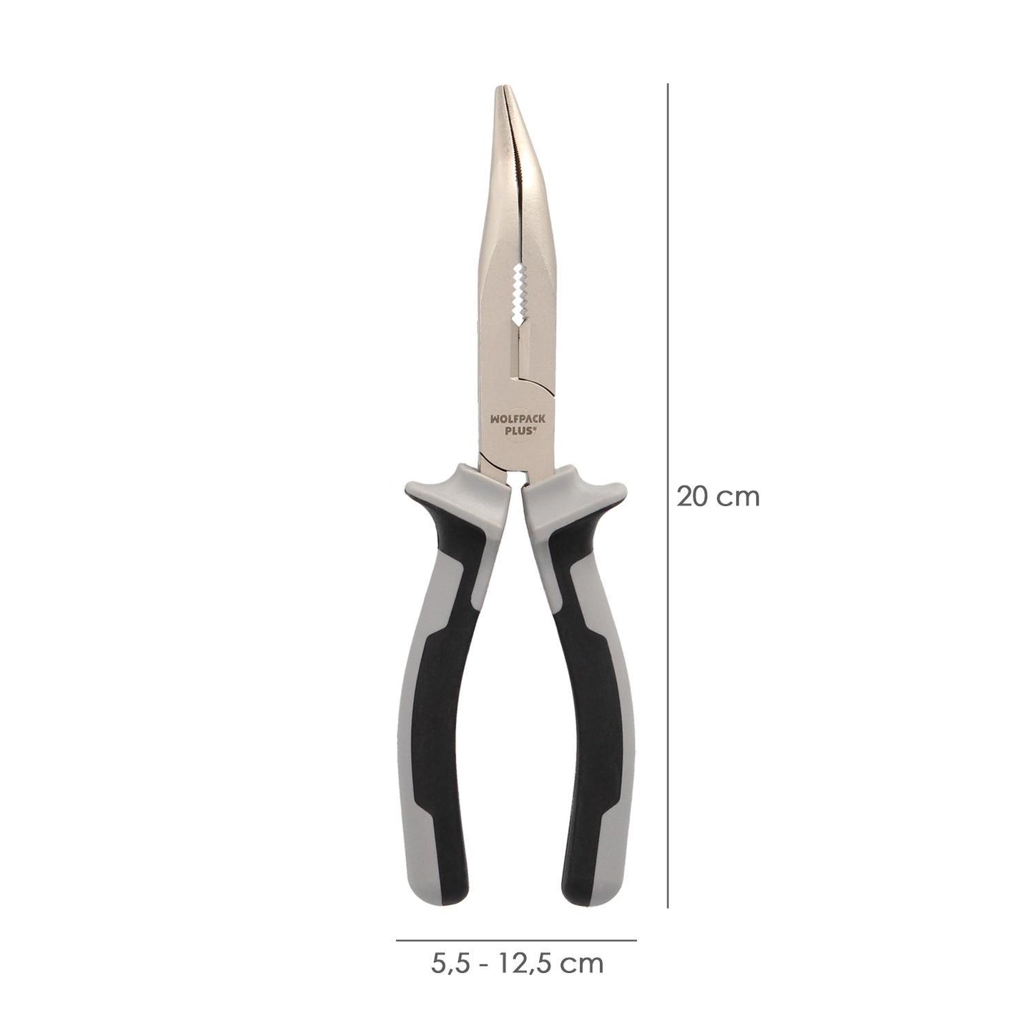 Alicates Boca Curva 200 Mm. Acero Cromo Vanadio Din-iso 5745 Alicates Punta Curva, Alicates Boca Curva Larga,