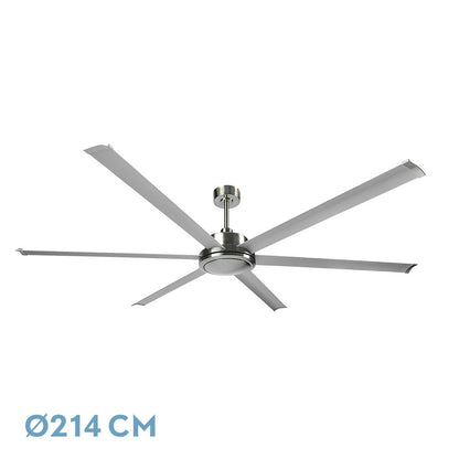 Ventilador Dc Sanson Niquel/plat Sin Luz 6asp 214d C/remoto Y Temporizador_0