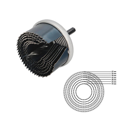 Juego Sierras Campana 25 Mm. 25/63 7 Piezas_1