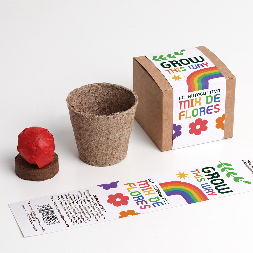 Grow This Way | Kit De Autocultivo Mix De Flores | Actividad Educativa Y Regalo Original_1