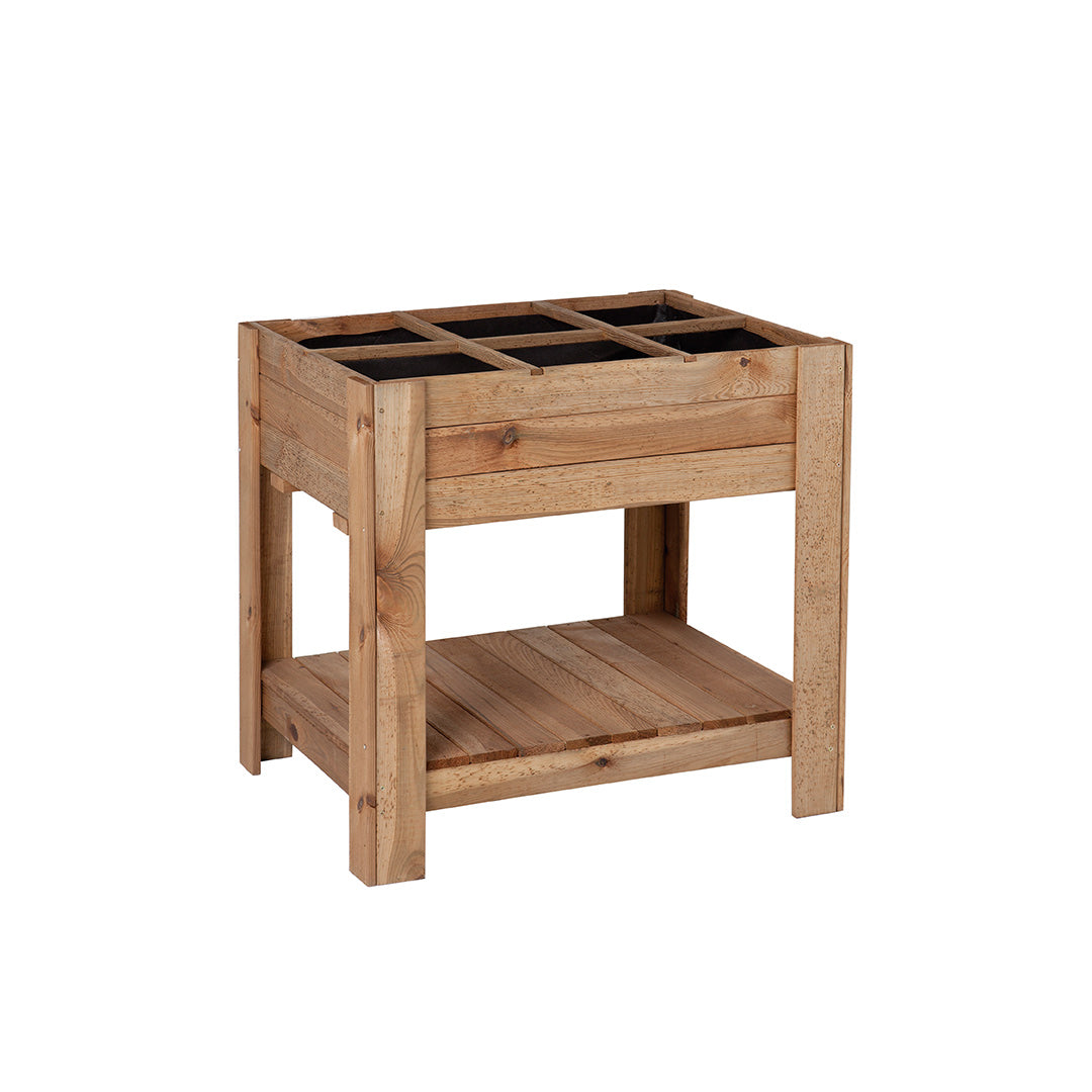 Mesa De Cultivo Germin 60 - Huerto Vertical En Madera 0,8x0,8x0,6 M / Multicolor_2