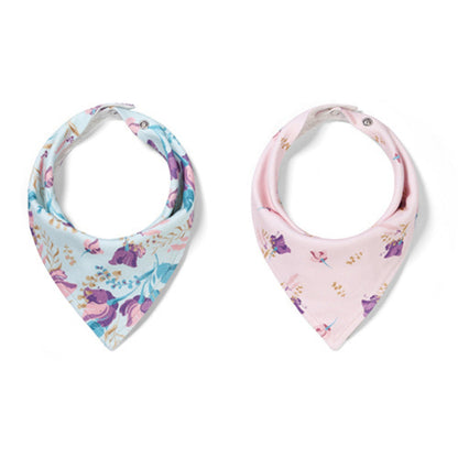 Set De 2 Babero Bandana Floral_1