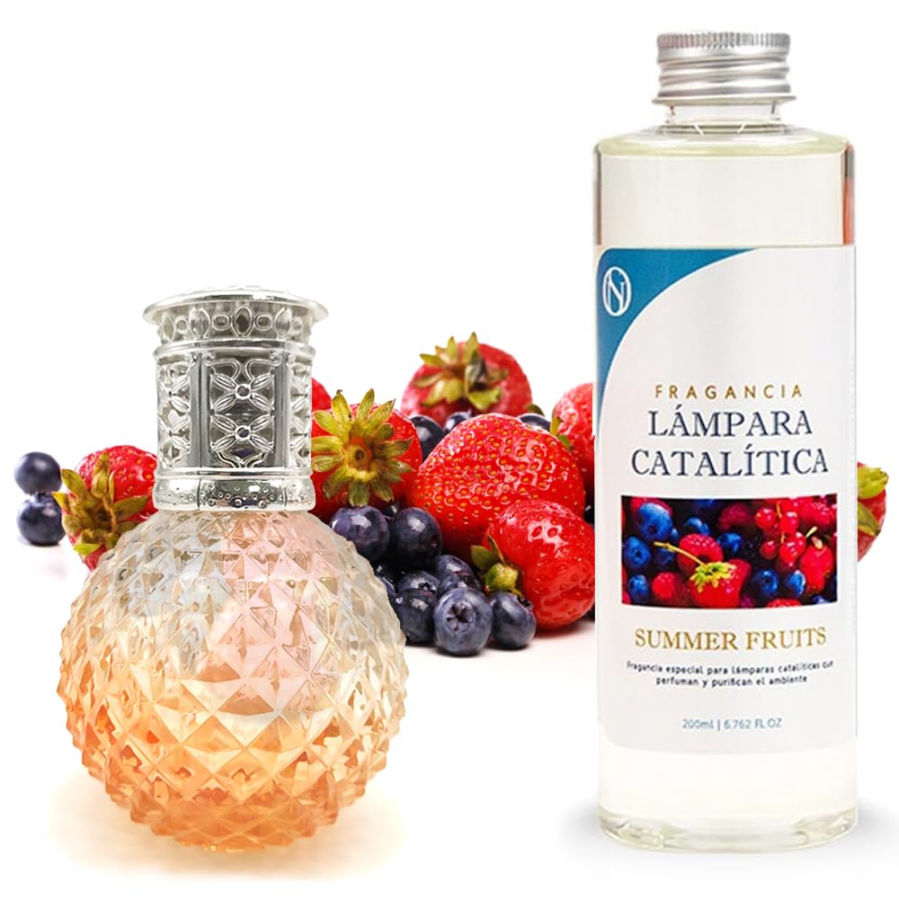 Lámpara Catalítica Orange Diamonds + Aroma Summer Fruits 200ml - Elimina Malos Olores, Impurezas Y Perfuma_0