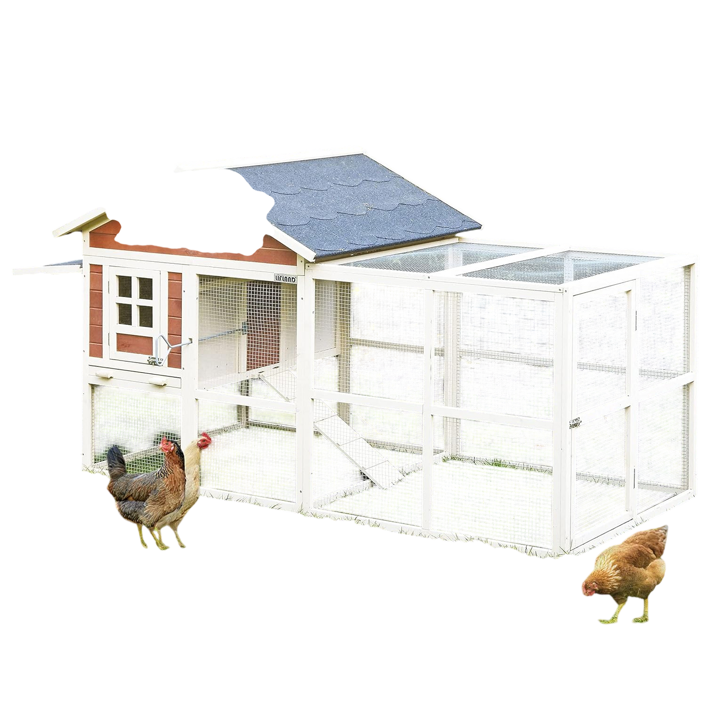 Gallinero Michigan - Capacidad Para 6-8 Gallinas -zona De Refugio En Planta Alta Y Voladero_0