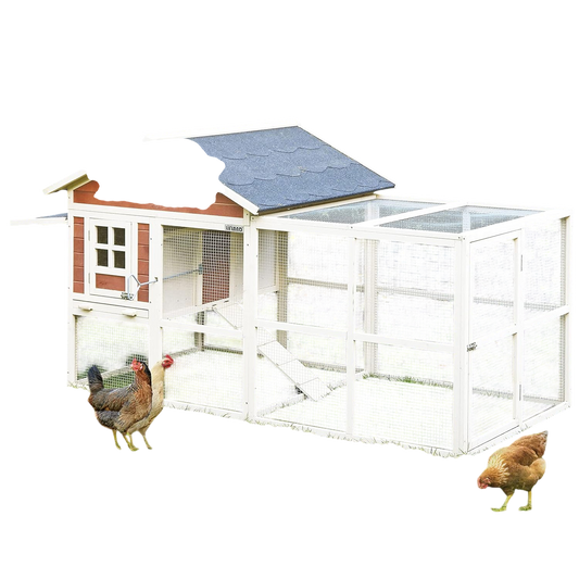 Gallinero Michigan - Capacidad Para 6-8 Gallinas -zona De Refugio En Planta Alta Y Voladero_0