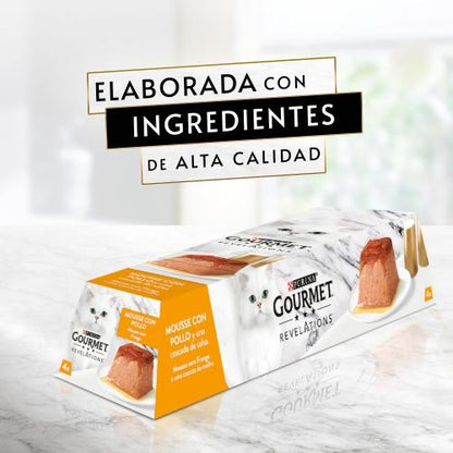 Embalagem de 6 x Mousse de Frango GOURMET REVELATIONS (4x57g)