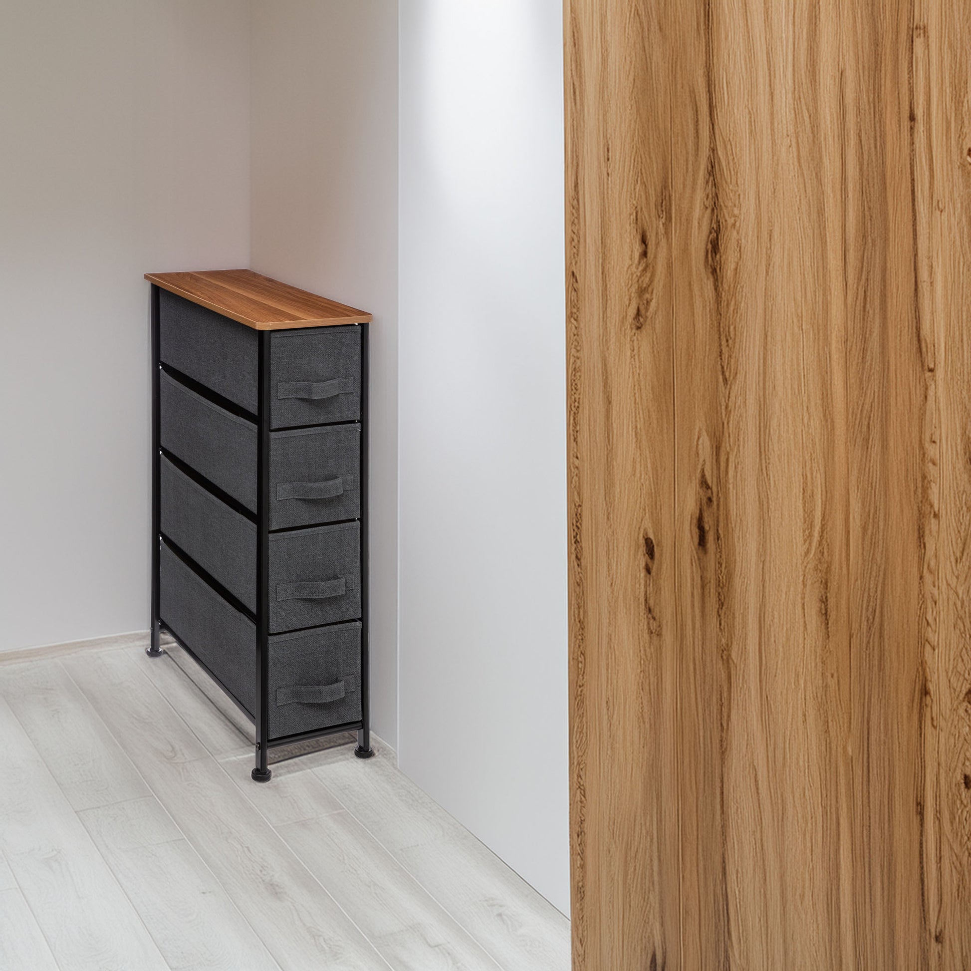 Wellhome Almacenaje 4 Cajones Gris Oscuro_2