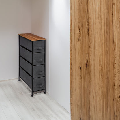 Wellhome Almacenaje 4 Cajones Gris Oscuro_2